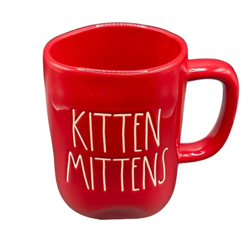 2/$18 New Rae Dunn KITTEN MITTENS  Holiday Mug - Picture 6 of 7